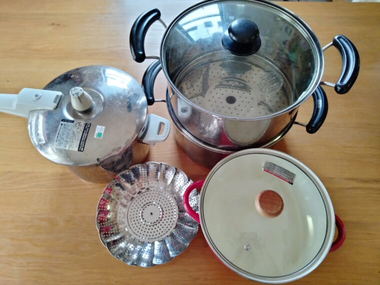 せいろ・鍋・圧力鍋・炊飯器でお米の蒸し上がりを検証