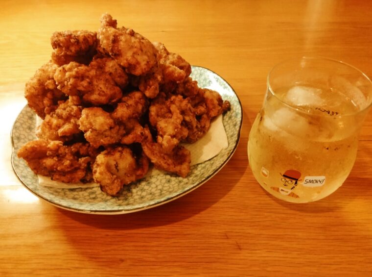 すだち麹で作った唐揚げ